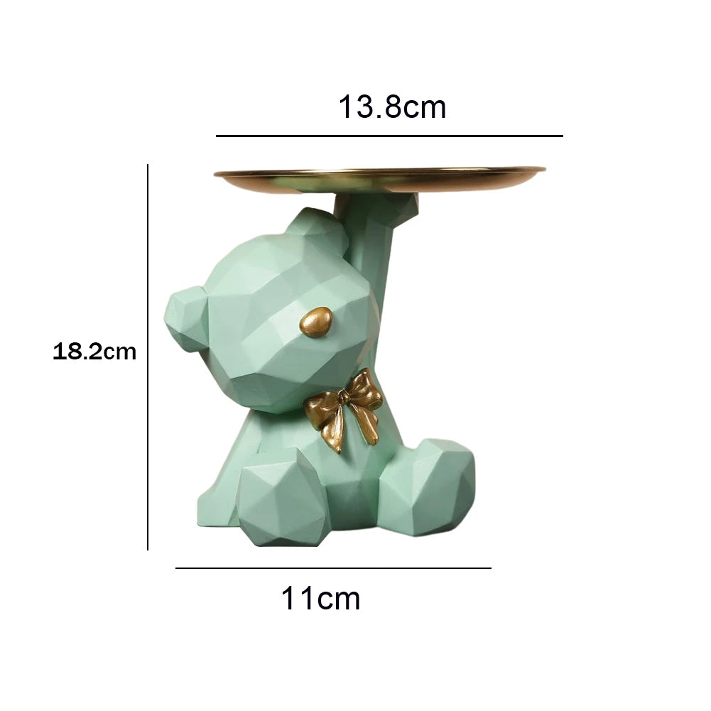 NEW Fortune Crown Big Mouth Cat Entrance Key Storage Tray Decorative Ornament, Light Luxury Housewarming Gift Sculpture