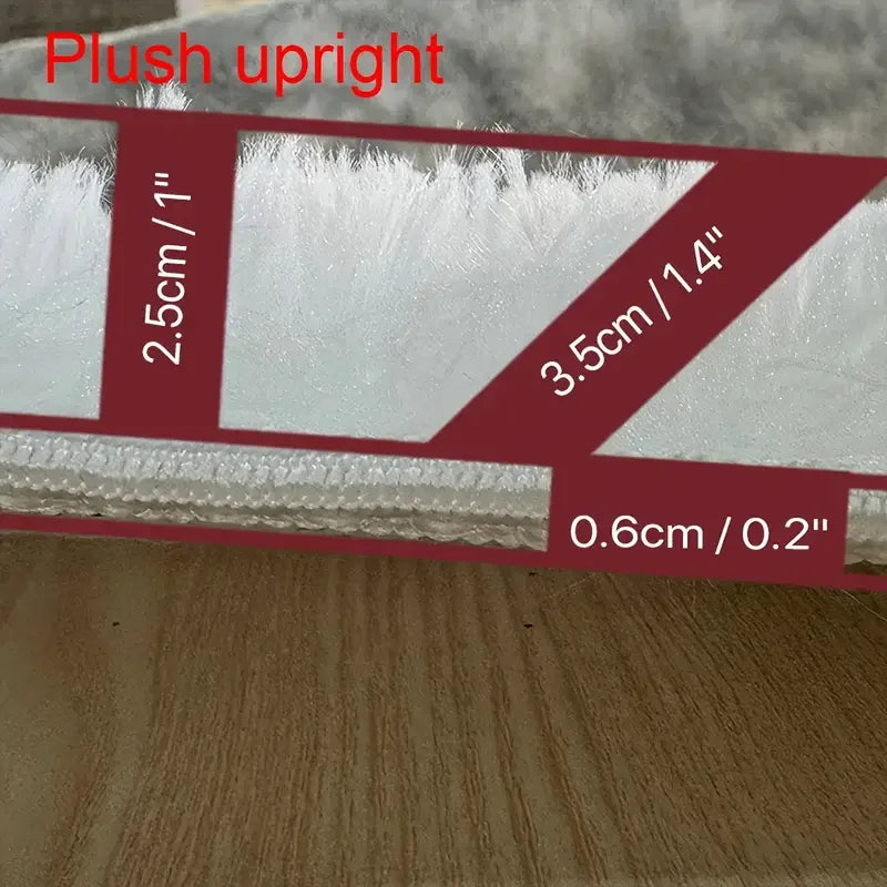 VIKAMA Soft And Fluffy Long Pile Carpet, Easy-Care And Machine Washable Living Room Sofa Rug, Bedside Rug For Bedroom Home Decor