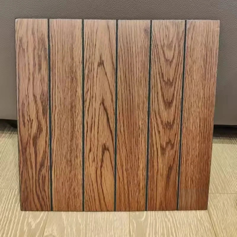 Faux Wood Grain Grille Self-Adhesive Wallpaper for Home Decor Peel and Stick Wall Panels Kitchen Living Room Wall Renovation