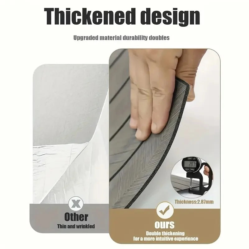 Faux Wood Grain Grille Self-Adhesive Wallpaper for Home Decor Peel and Stick Wall Panels Kitchen Living Room Wall Renovation