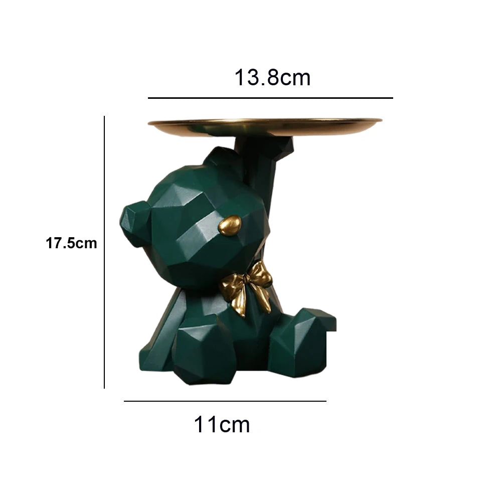 NEW Fortune Crown Big Mouth Cat Entrance Key Storage Tray Decorative Ornament, Light Luxury Housewarming Gift Sculpture